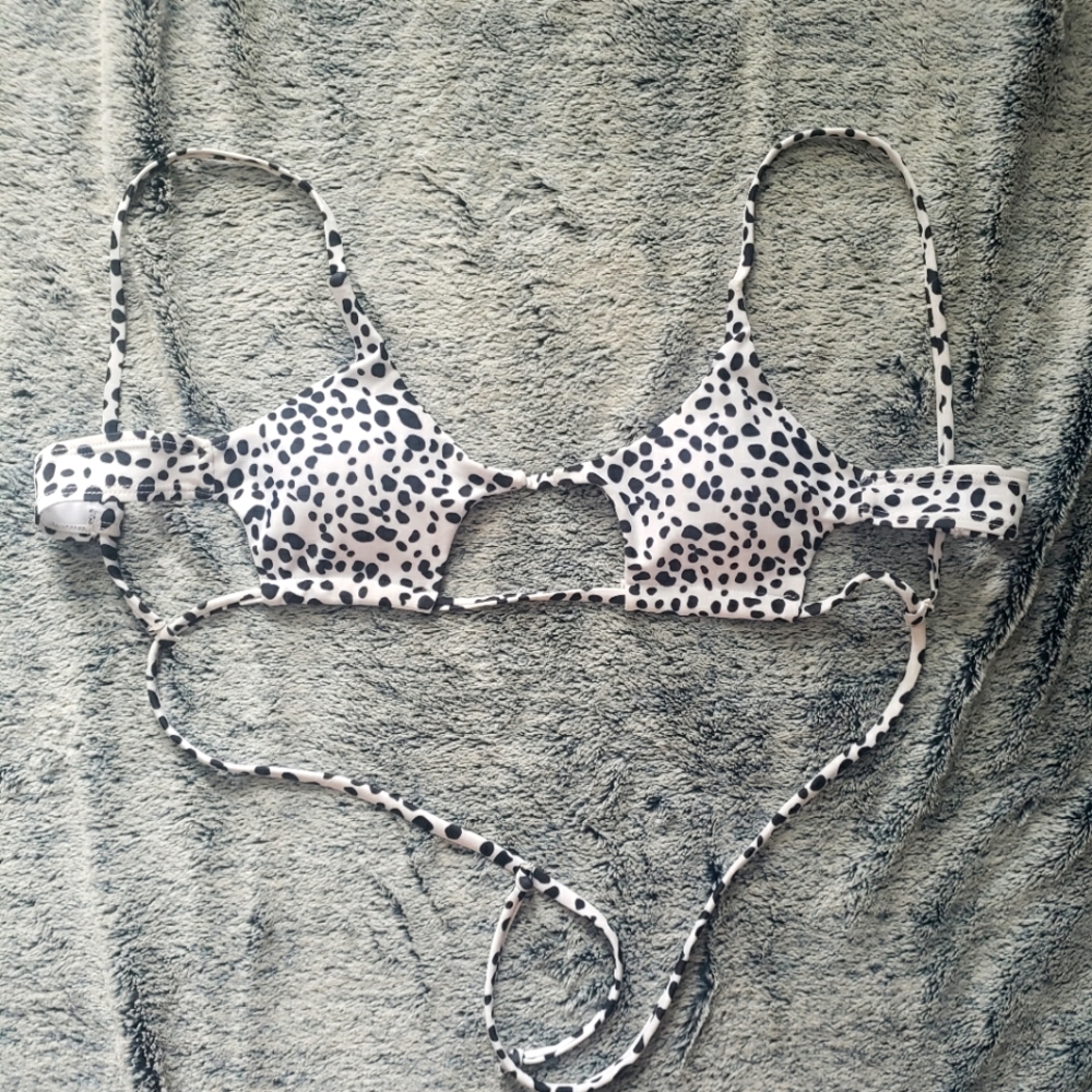 Zaful Dalmatian Bikini Top
